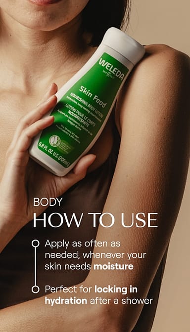 pelle di cibo nutriente lozione per il corpo weleda - weleda