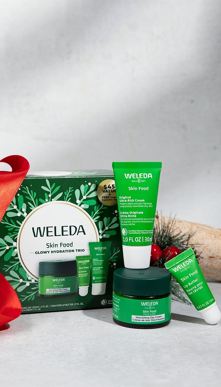 skin food glowy idratazione trio - weleda
