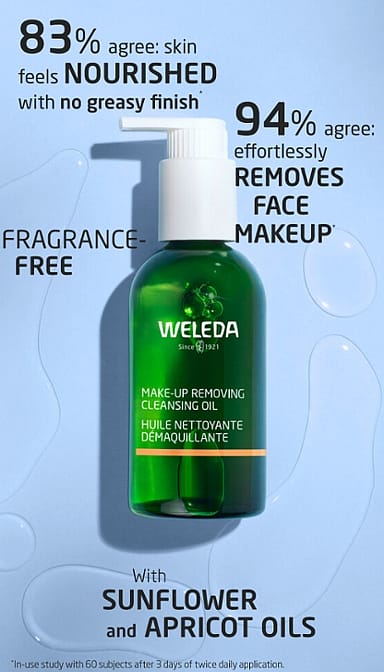 trucco rimozione di olio detergente - weleda
