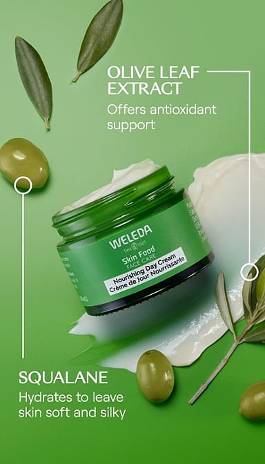 alimento della pelle cura del viso nutriente crema giorno weleda per la cura del viso - weleda