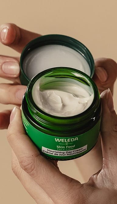 alimento della pelle cura del viso nutriente crema giorno weleda per la cura del viso - weleda