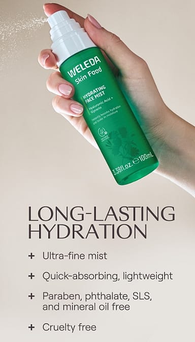 nutrimento per la pelle idratante viso nebbia - weleda