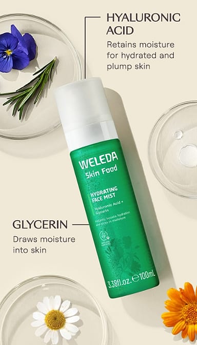 nutrimento per la pelle idratante viso nebbia - weleda