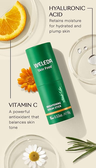 skin food brightening serum stick - weleda